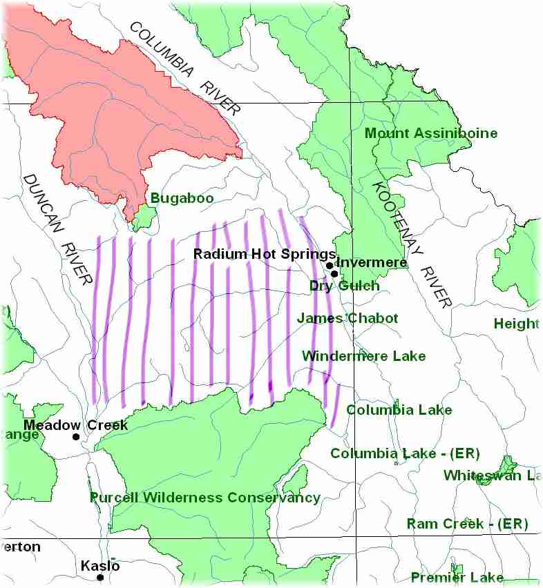 Toby Creek Forestry Map - tree license