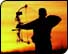 archery hunting bow  and arrow